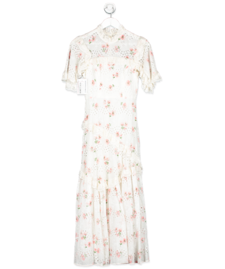 Needle & Thread White Floral Desert Rose Cotton-lace Ballerina Dress UK 4 - 7447093641406_Front_artisanalsoy.png