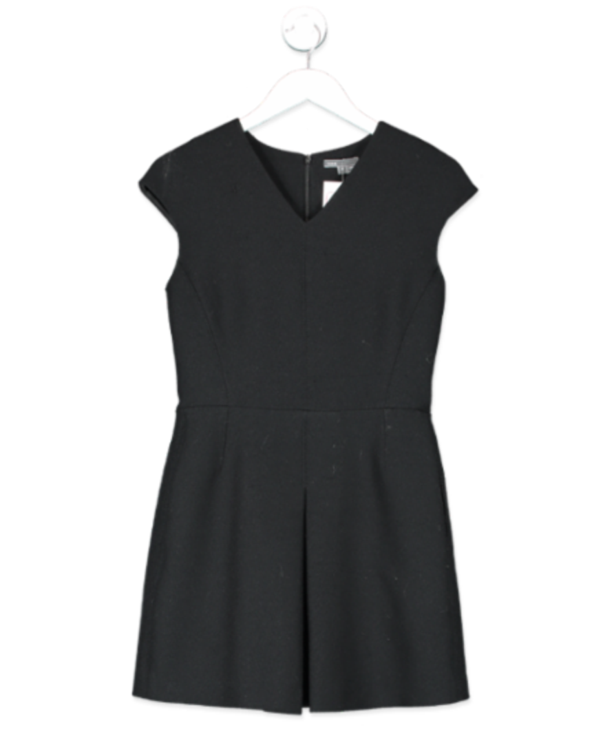 Vince Black V-neck Crepe Mini Dress With Pockets UK 8 - 7534336966846_Front_artisanalsoy.png