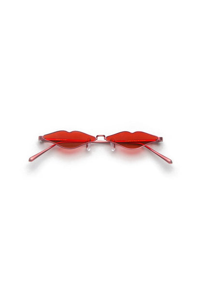 Roberti & Fraud x KNC Red Tiny Lips Sunglasses