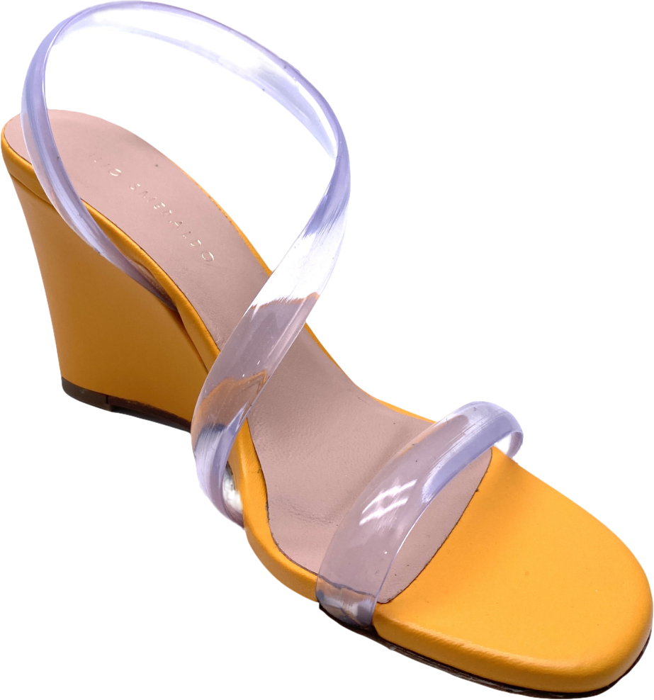 Ilio Smeraldo Orange Claire - Clear Strap Wedge Sandal UK 5 EU 38 👠