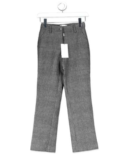 Something Navy Grey / Black Cropped Trousers UK 4 - 7527005388990_Front_artisanalsoy.png